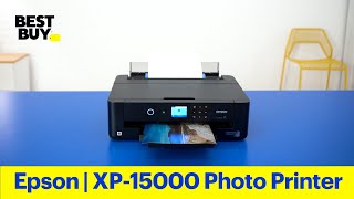 Epson Expression XP15000 Wireless Photo Printer Demo  from Best Buy [upl. by Dorree]