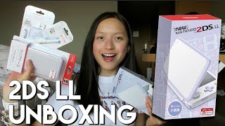 LAVENDER new 2DS XL unboxing 2018  HAUL  Cass Kinling [upl. by Marla]