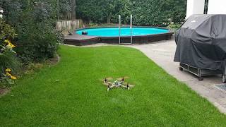 DIY Quadrocopter STM32F4  MPU9250 Hover test with magnetometergyro YAW implementation [upl. by Anade]