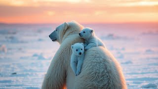 The Ice King’s Struggle Survival in the Arctic  animals polarbear polarbearressue [upl. by Gayl]