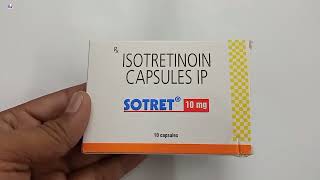 Sotret 10 mg Capsule  isotretinoin 10 mg Capsule ip uses  Sotret 10 mg Capsule uses Dose Hindi [upl. by Sitnalta846]