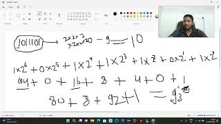 Binary to Decimal with for loop programming coding numbersystem [upl. by Ynnam]