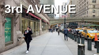 NEW YORK CITY Walking Tour 4K  3rd AVENUE [upl. by Dulcia418]