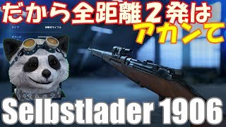 【BF5 🐼】武器解説 Selbstlader 1906 レートを上げたZHみたいな奴 【PS4】 [upl. by Elfrida567]