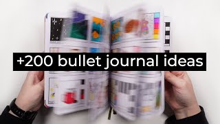 Bullet journal ideas MARATHON 💜 200 ideas for your bujo [upl. by Atineb887]