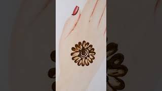 Very easy gol tikki mehndi designs easymehndidedign newmehndidesing shortvideo [upl. by Ikcim]