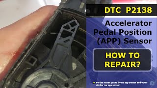 DTC P2138 Accelerator Pedal Position APP Sensor Nissan Sensor Pedal Gas Nissan Grand Livina [upl. by Octavius]