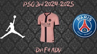 Unboxing Maillot PSG Paris Nike 2425 Third Player Issue Authentic Dri Fit ADV [upl. by Arela]