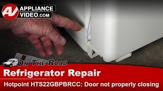 Hotpoint Refrigerator Repair  Door Not Closing Properly  Door Gasket [upl. by Tyre773]