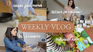 WEEKLY VLOG  Mercredi kids recette express courses bio et papotages [upl. by Enaxor]