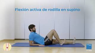 Flexión activa de rodilla en supino [upl. by Caressa404]