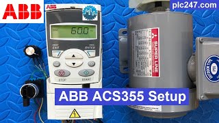 Tutorial ABB ACS355 VFD Setting [upl. by Areem]