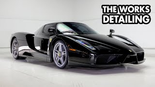 Rare Ferrari Enzo 1 of 2 gets the WORKS  Full Package Detailing PPF amp Ceramic Coating [upl. by Alcina]