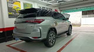 Toyota Fortuner LTD silver with black top Neo Guard 15H coating [upl. by Anisamot]