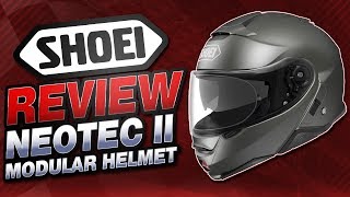 Shoei Neotec II Modular Helmet Review  Sportbiketrackgearcom [upl. by Nashner]