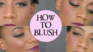 HOW TO Appliquer du blush  5 façons débutantconfirmé  amberdress  ambermua [upl. by Yoral587]