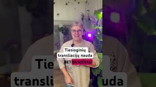 Tiesiiginių transliacijų nauda 1minvideo 365po1min [upl. by Nosyla777]