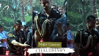 major gaurav chaudhary ✨💖indian army  para special force [upl. by Aicilehp992]