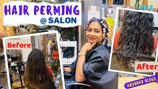 HAIR PERMING Hair Perming Procedure  Hair Perming Salon Bangalore Permanent HAIR CURL perming [upl. by Mumford]