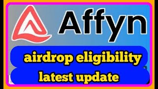 Affyn Farming Airdrop eligibility criteria  100 Verified amp Real Airdrop  btctamil [upl. by Pevzner]