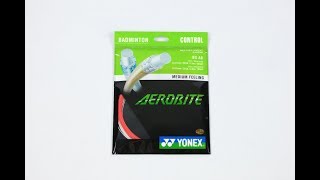 Review Yonex Aerobite Badminton Strings 2017 [upl. by Adnawat]