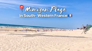 Mimizan plage  Plage de Contis  Southwestern France beach 🇫🇷 [upl. by Ayomat]