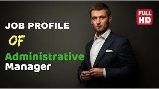 Administrative manager job description in english [upl. by Nay]