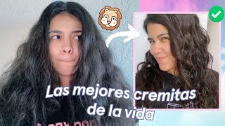 LAS MEJORES CREMAS DE PEINAR✨  EN CABELLO ESPONJADO [upl. by Ettenrahs]