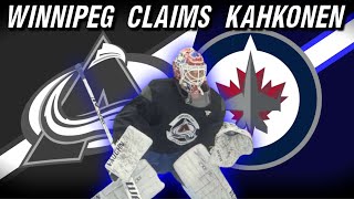 Winnipeg Jets Claim Kaapo Kahkonen Off Waivers Jets Fan Reaction [upl. by Annel]