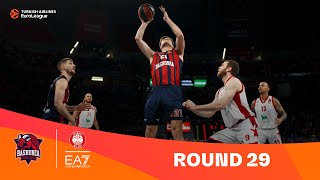 BaskoniaMilan  Round 29 Highlights  202324 Turkish Airlines EuroLeague [upl. by Otrebireh9]