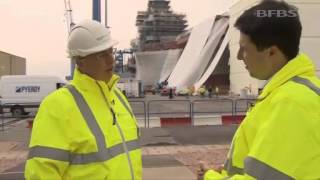 Behind the Scenes Tour of HMS Queen Elizabeth 300414 [upl. by Annahsad]