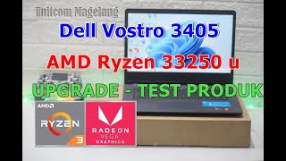 Dell Vostro 3405 AMD Ryzen 3 3250U Upgrade Ram  Test Produk [upl. by Ogata746]