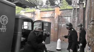 The National Fire Service turn out to a fire at Crich 1940s weekend [upl. by Oidualc]