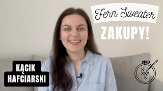 Knitting Vlog 17 Fern Sweater KFO skończony zakupy [upl. by Cutter]