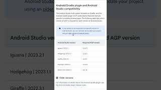 Android Gradle Plugin for different Android Studio Versions [upl. by Cicily]