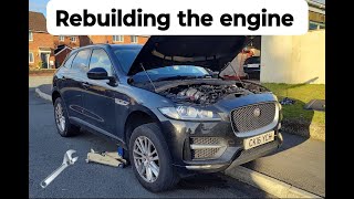 Rebuilding the 204DTD engine in my Jaguar FPace Part 2 [upl. by Aroon]