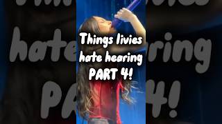 Things livies are tired of hearing part 4️⃣ song music onesong hitsongs lyrics livies viral [upl. by Nerek]