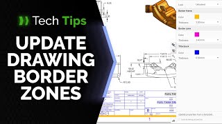 Updating Onshape Drawing Border Zones  Tech Tip [upl. by Shererd]