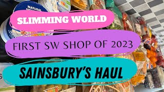 Slimming World Sainsbury’s shopping haul January 2023 with some disastrous buys along the way [upl. by Ahsas]