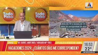 El Dr Muntaner habla sobre Vacaciones 2024 ¿cuántos días nos corresponden [upl. by Florio]