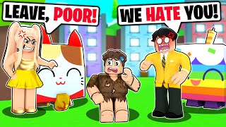 We Pretended To Be POOR In a RICH SERVER Roblox Pet Simulator X [upl. by Erdried]