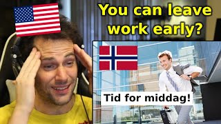 American Reacts to Norwegian Work Culture  Part 2 [upl. by Moritz635]