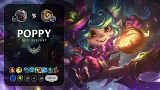 Poppy Support vs Bard  EUW Challenger Patch 1324 [upl. by Auoy40]