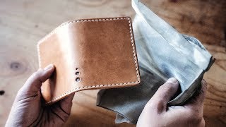 Making an Armored Leather Wallet With STAINLESS STEEL [upl. by Maison]