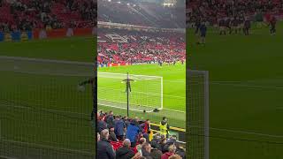 Tom Heaton amp Andre Onana warming up at Old Trafford  football manutd onana manchesterunited [upl. by Nestor467]