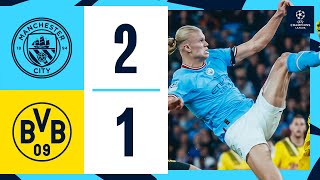 HIGHLIGHTS  Man City 21 Borussia Dortmund  Stones and Haaland INCREDIBLE goals  Champions League [upl. by Ethyl]