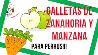 GALLETAS para PERROS de 🥕 Zanahoria Y 🍏 Manzana [upl. by Woll]