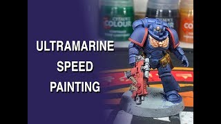 How to Paint A Space Marine In Under 20 Minutes [upl. by Ahsatan]