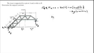 Determine the support reactions [upl. by Akialam]