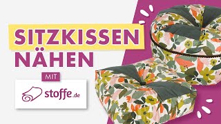 Sitzkissen nähen  Schritt für Schritt Anleitung und Gewinnspiel [upl. by Kolk]